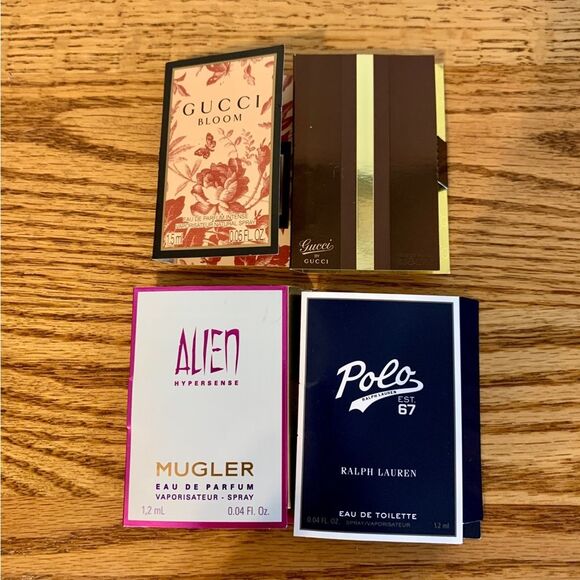 SET 4X Gucci Bloom Gucci by Gucci Mugler Alien Ralph Lauren Polo Perfume Bundle - Picture 2 of 4